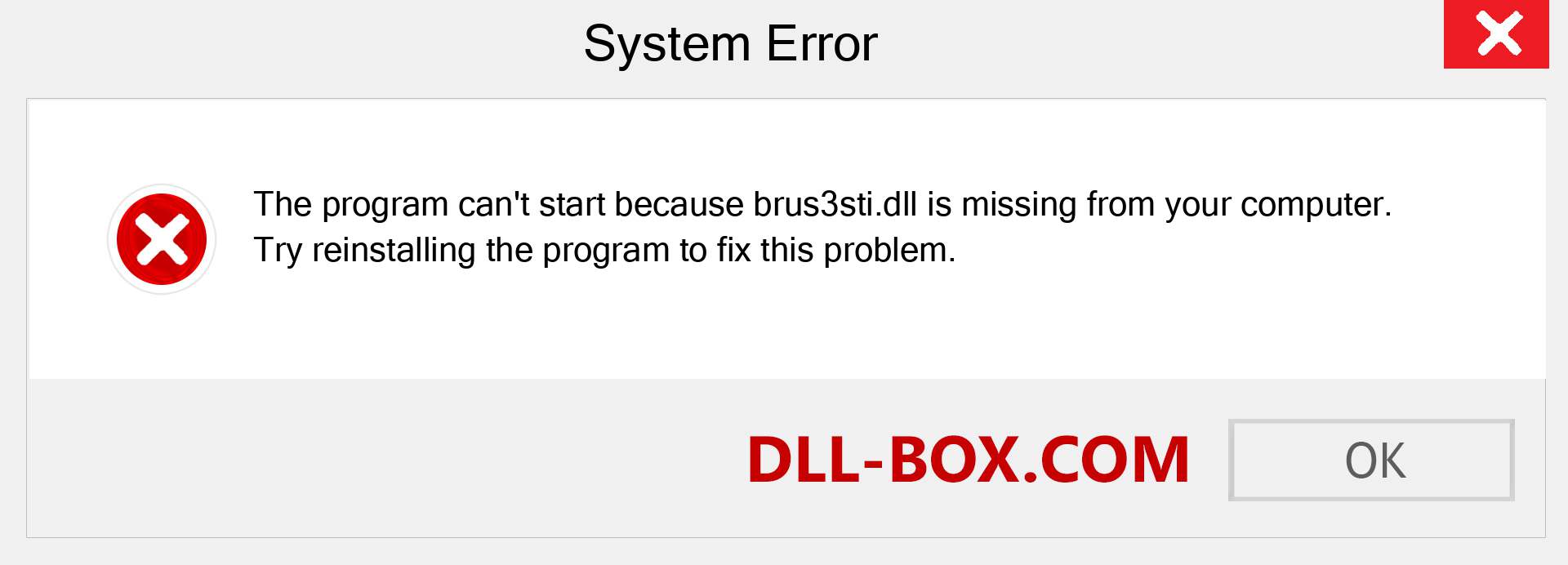  brus3sti.dll file is missing?. Download for Windows 7, 8, 10 - Fix  brus3sti dll Missing Error on Windows, photos, images